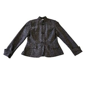 Coldwater Creek Women's Mandarin Collar Button Jacket Sz 8‎